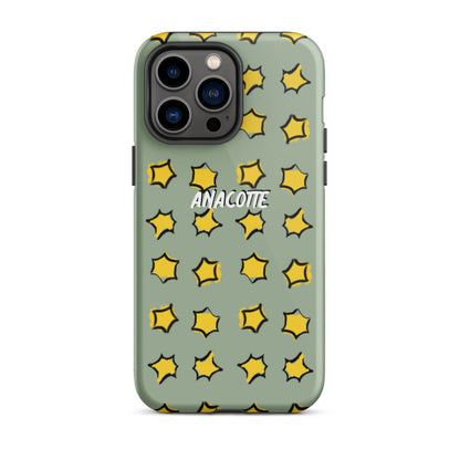 iPhone 14, 13, 12, 11 Christmas Theme iPhone Cases Star Green Anacotte-0