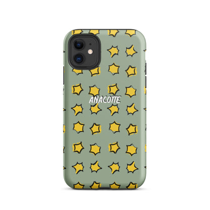 iPhone 14, 13, 12, 11 Christmas Theme iPhone Cases Star Green Anacotte-8