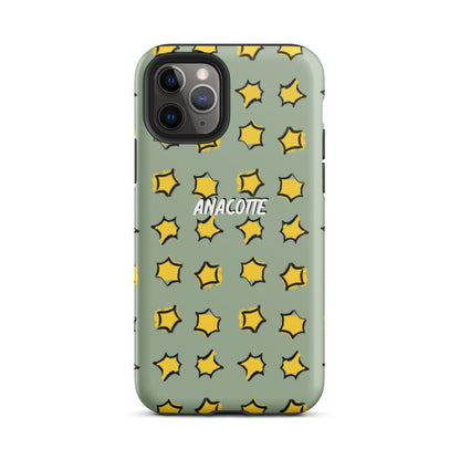 iPhone 14, 13, 12, 11 Christmas Theme iPhone Cases Star Green Anacotte-5
