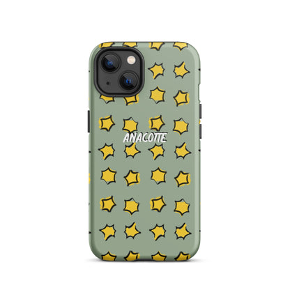 iPhone 14, 13, 12, 11 Christmas Theme iPhone Cases Star Green Anacotte-23