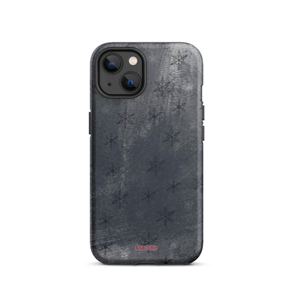 iPhone 14, 13, 12, 11 Christmas Theme iPhone Cases Snow Black Anacotte-22