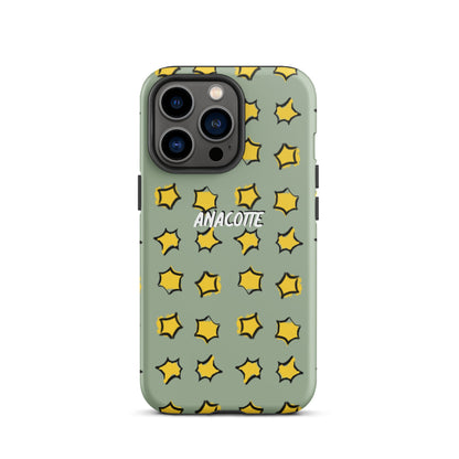 iPhone 14, 13, 12, 11 Christmas Theme iPhone Cases Star Green Anacotte-21